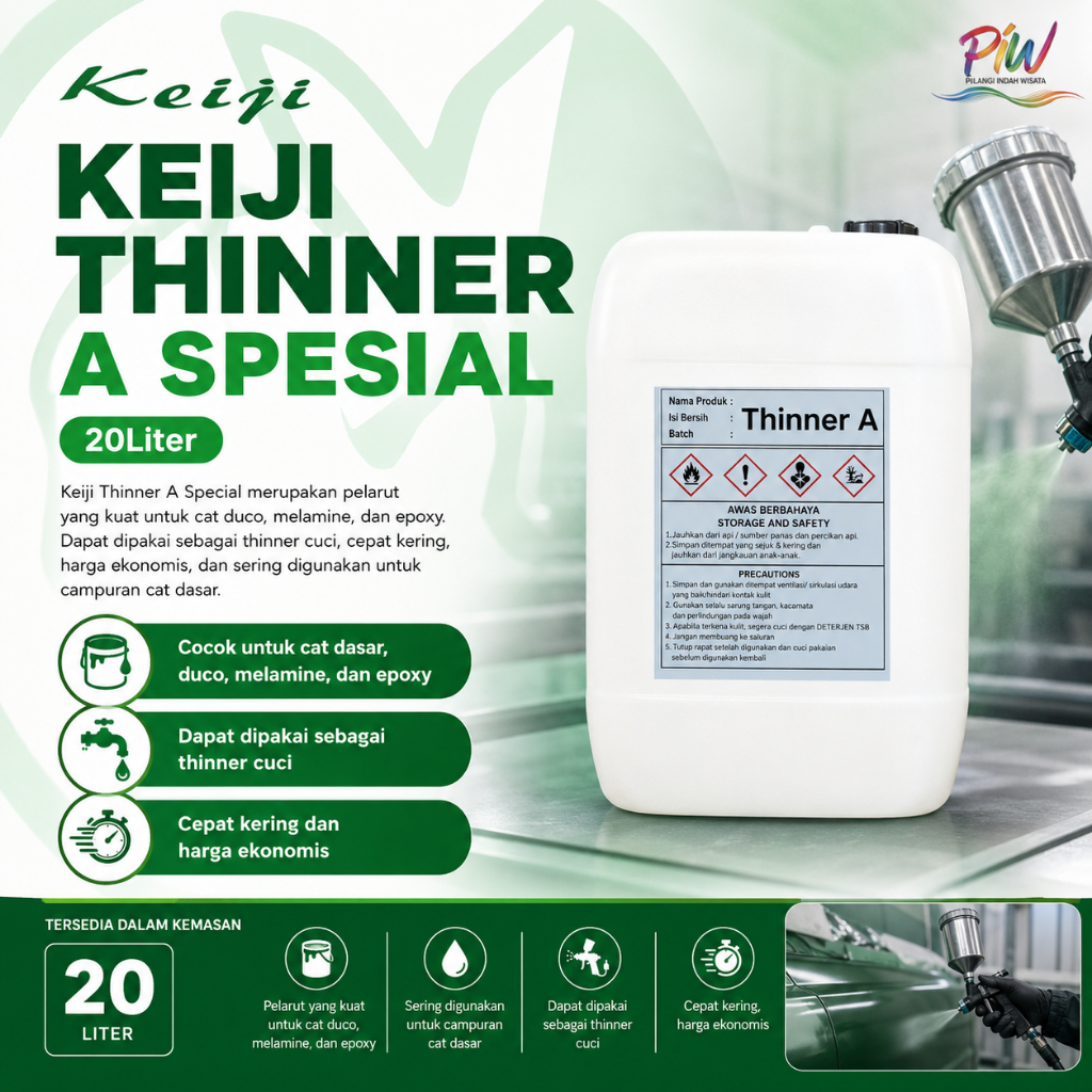 [Thinner A] Keiji Thinner A Spesial - 20 liter | thinner cuci washing