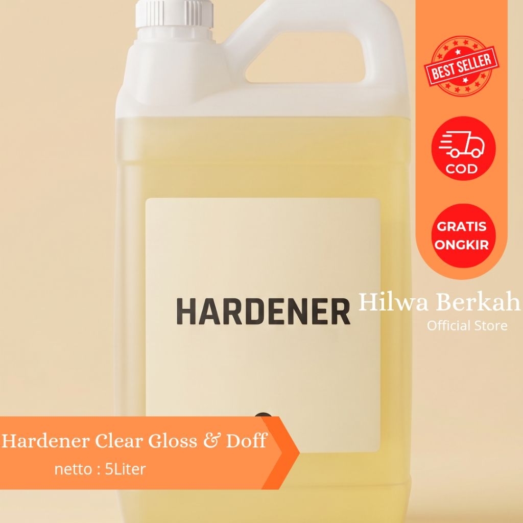 Hardener Melamine Clear Gloss/Doff - Serbaguna & Pengering Melamine Clear Gloss/Doff Ukuran 1Liter-5