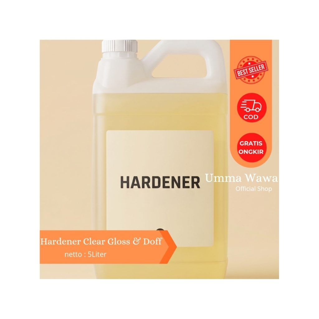 Hardener Melamine Clear Gloss/Doff - Pengering Melamine Clear Gloss/Doff ukuran 1Liter & 5Liter.