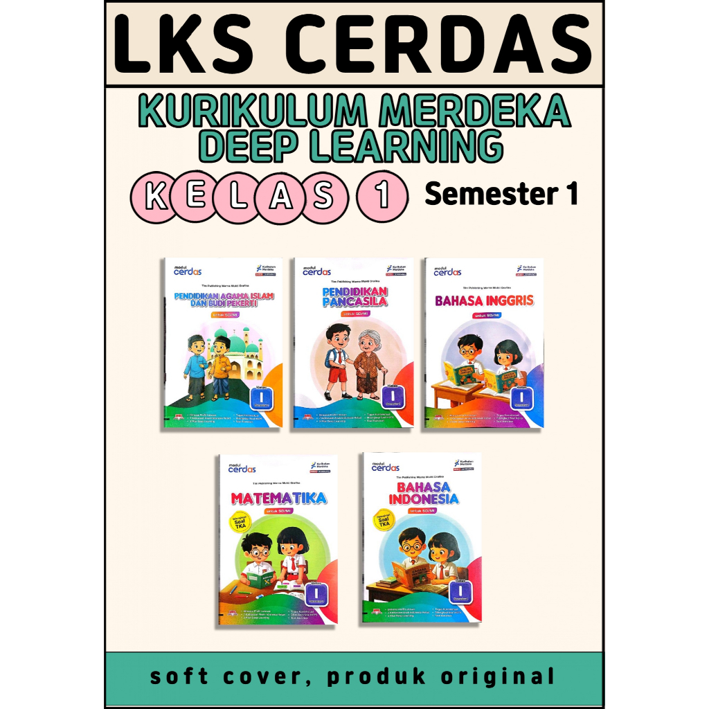 LKS CERDAS KELAS 1 SD SEMESTER 1 KURIKULUM MERDERKA (PT Warna Mukti Grafika) (2026)