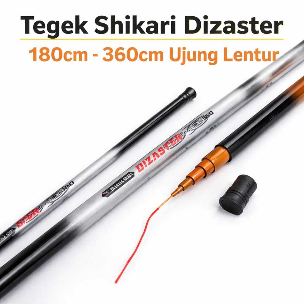 Joran Tegek Shikari Dizaster Action Lentur Sensitif Ringan Anti Loss