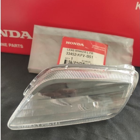 33452KFVB51 LENS WINKER L FR Mika Lampu Sein Depan Sebelah Kiri Honda Grand 33452-KFV-B51