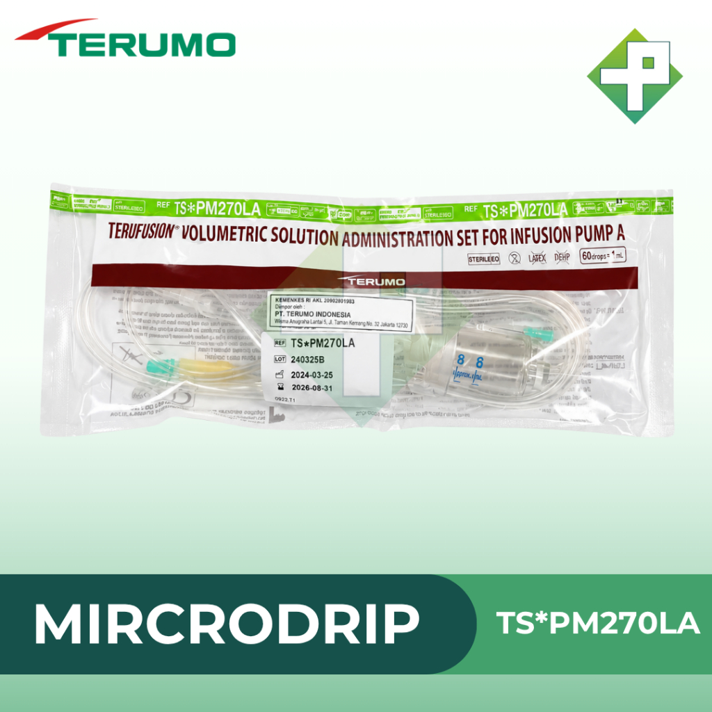 Terumo - Microdrip Volumetric Solution Administration Set for Infusion Pump TS*PM270LA / Selang Infu