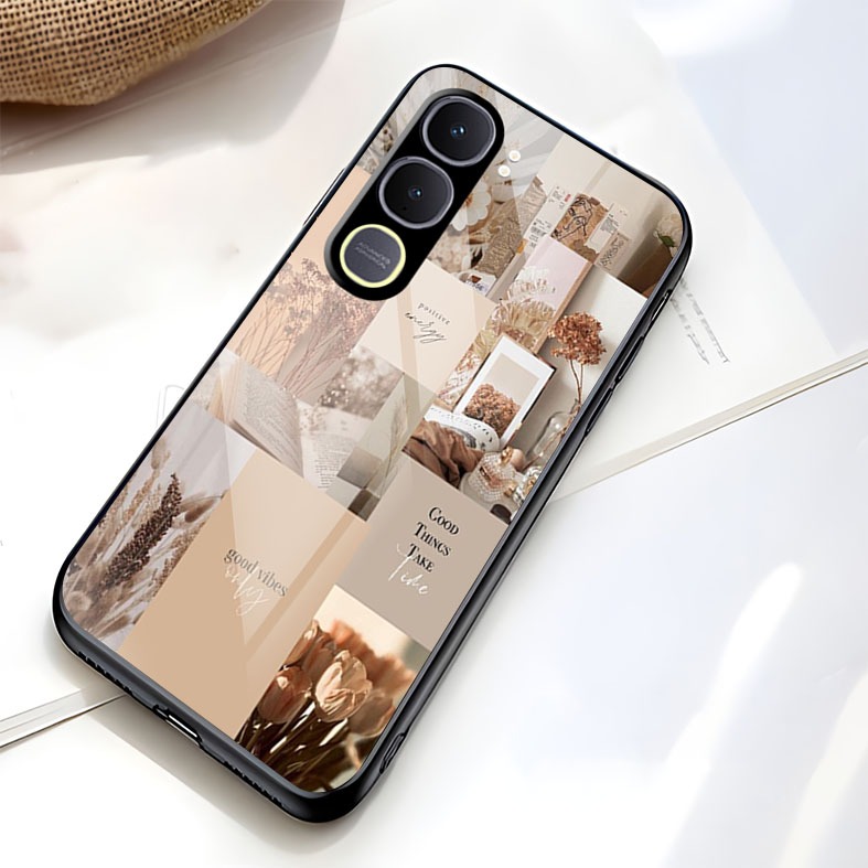 CL Softcase Glass For Vivo Y21D - Case Glass Vivo Y21D - Casing Kaca Y21D Terbaru - Casing Murah Viv