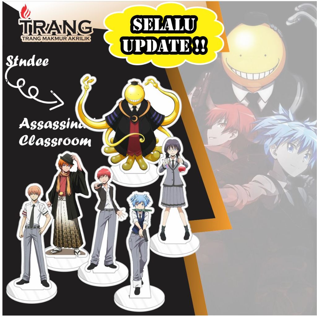 Standee Figure Akrilik Ansatsu Kyoushitsu / Standing Actioo figure Acrylic Assassination Classroom