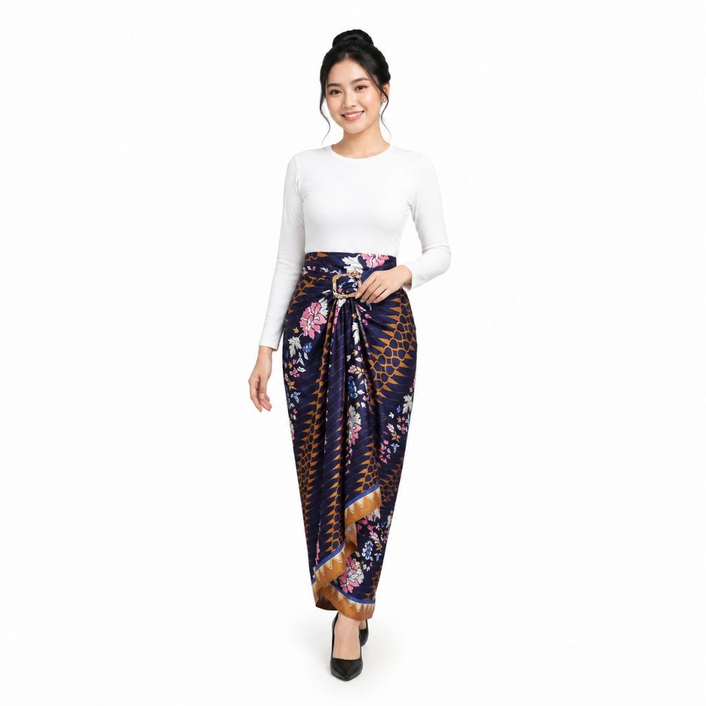 NHM Rok Lilit Batik Wanita Motif Etnik Modern | Rok Kondangan Premium Kekinian