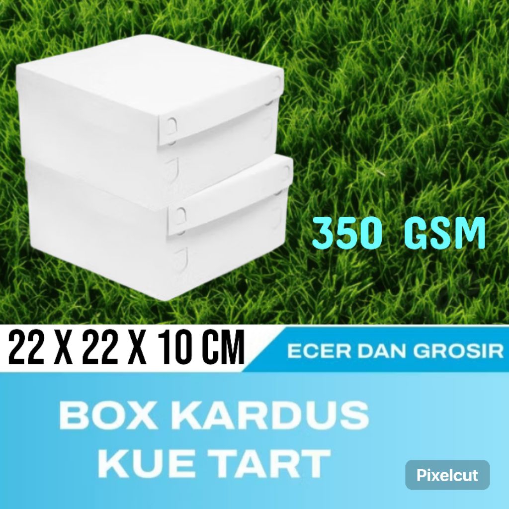 Dus Kue Tart 22 X 22 X 10 Cm Putih Polos (Murah Tapi Bukan Murahan)