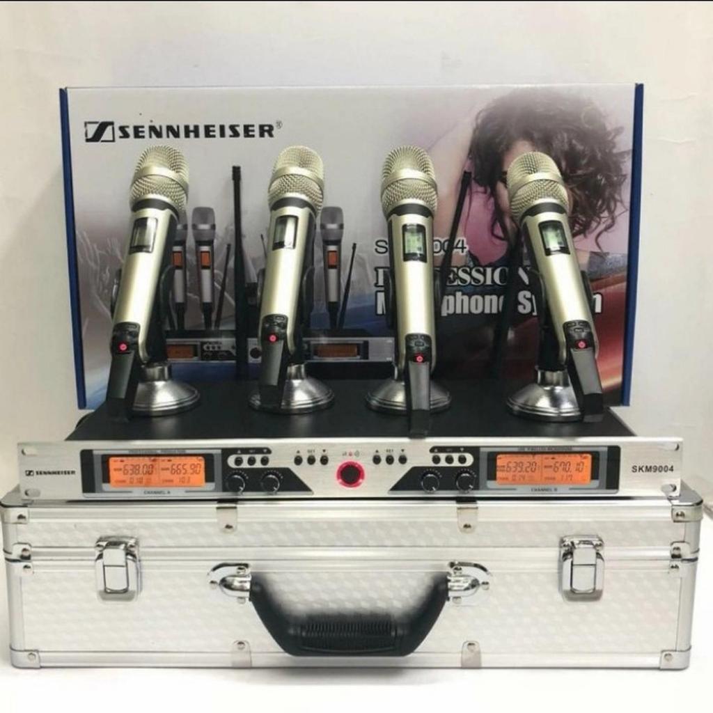 Mic Wireless Sennheiser SKM 9004 / SKM9004 – isi 4 mic varian 4 mic handheld / 4 mic Clip on / 4 mic Meja / 2 Handheld 2 Clipon