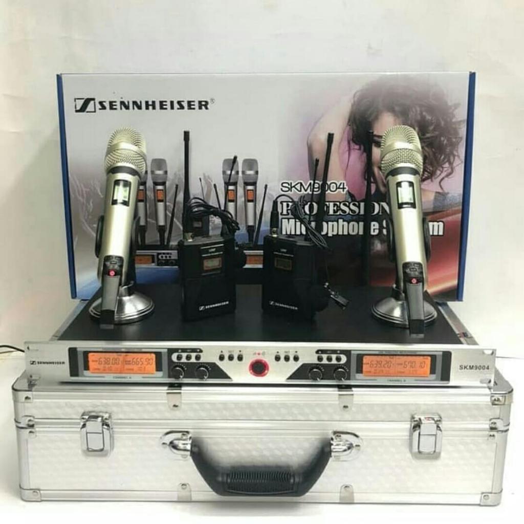 Mic Wireless Sennheiser SKM 9004 / SKM9004 – isi 4 mic varian 4 mic handheld / 4 mic Clip on / 4 mic Meja / 2 Handheld 2 Clipon