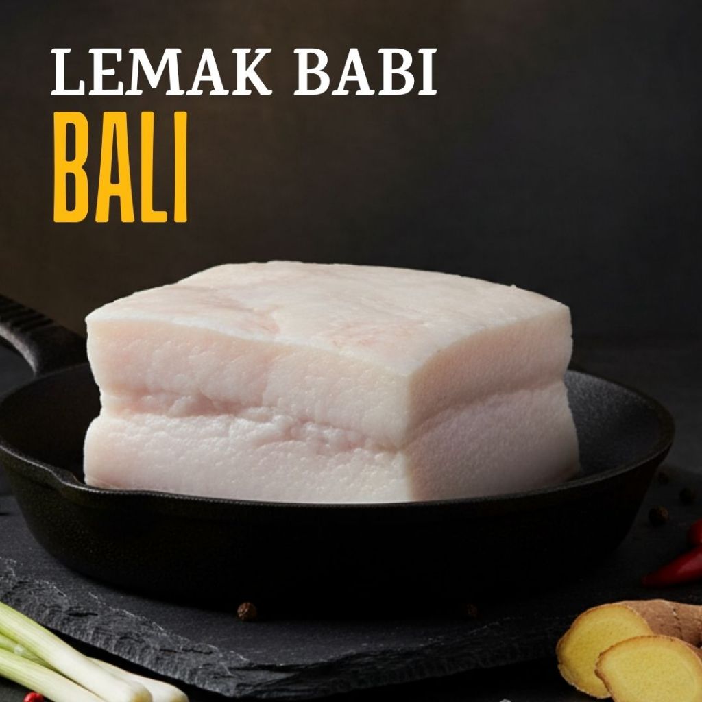 Lemak Padat Babi Mentah Minyak Babi Pork Lard