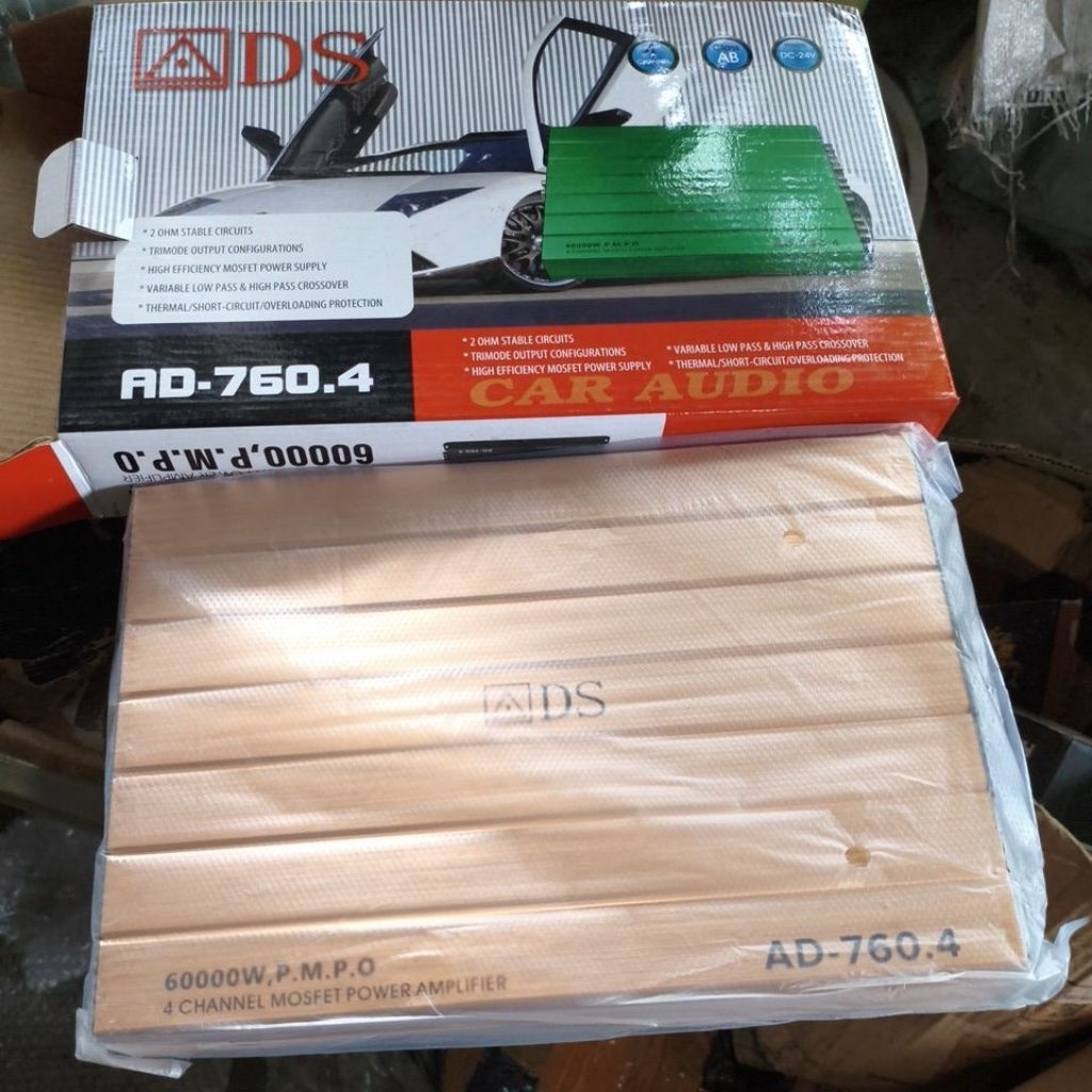 ADS AD-760. 4 car audio 4 channel mosfet power amplifier
