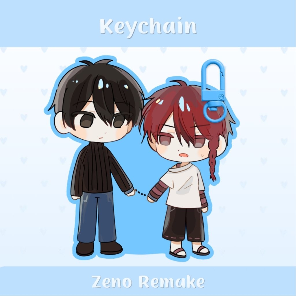 [READY STOCK] Keychain Acrylic Translucent 6cm – Ganci/Gantungan Kunci Fanmerch Zeno Remake KuroAka 