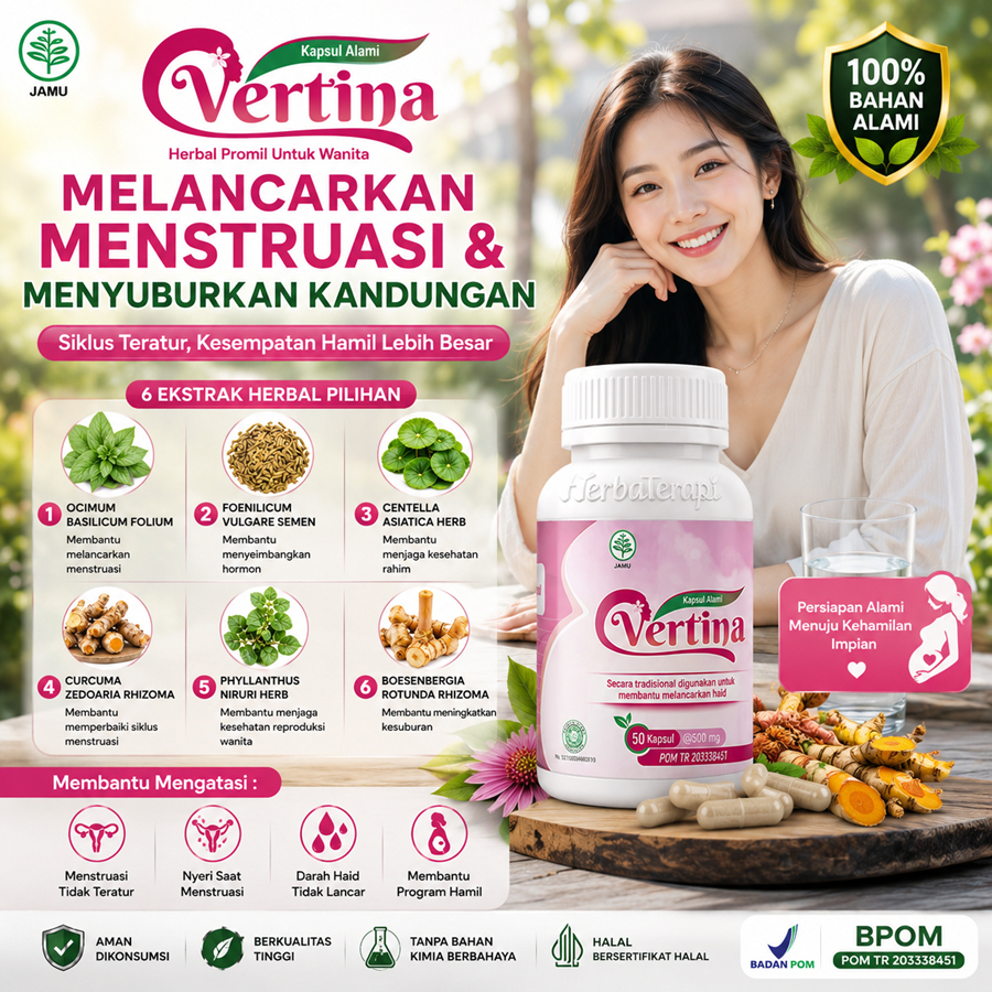 Vertina Obat Telat Dateng Bulan Pelancar Haid Nyeri Haid Menstruasi PCOS