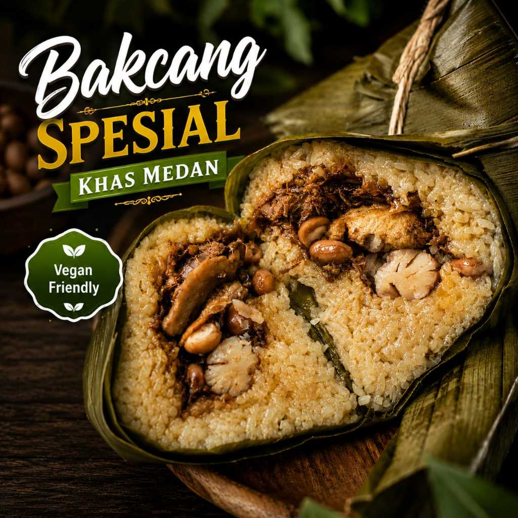 Bacang Spesial Khas Medan Vegan / Bacang Spesial Khas Riau Vegan / Bakcang & Kicang Vegetarian Vegan