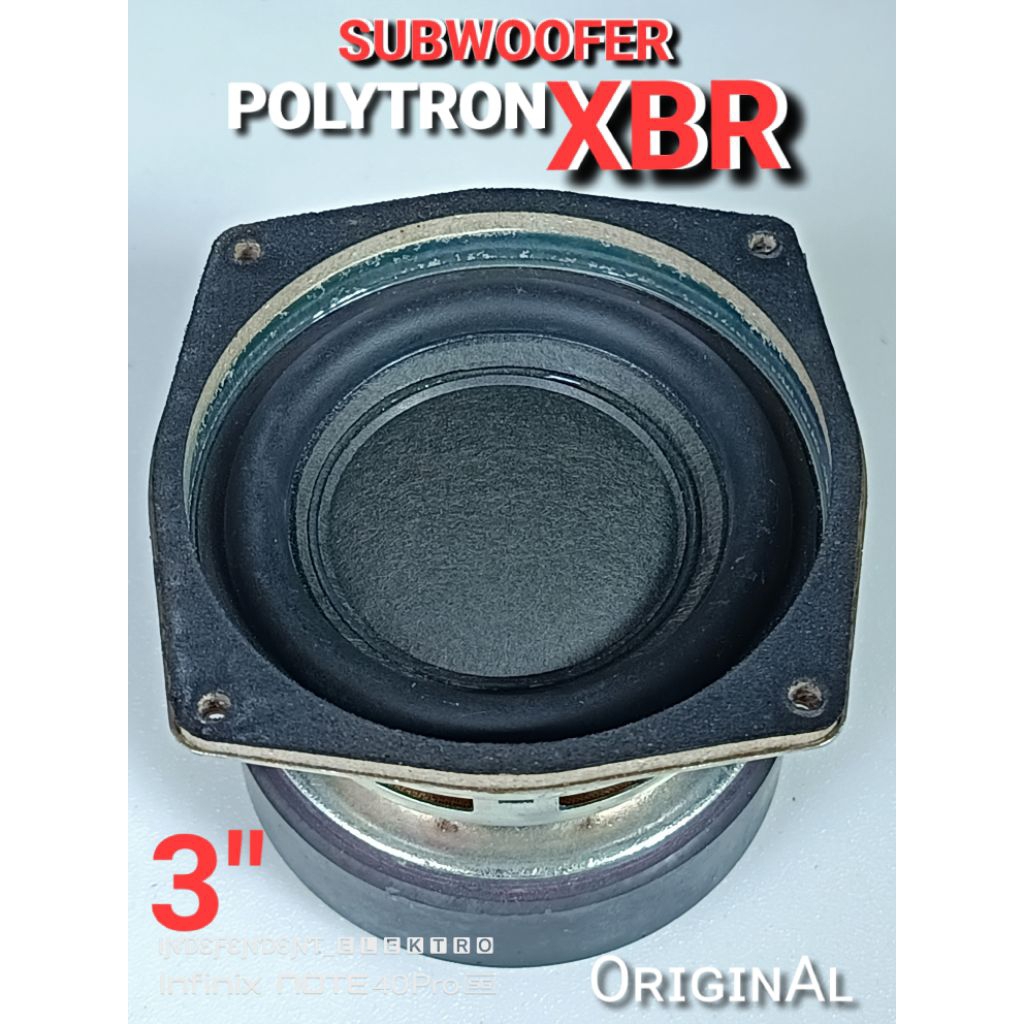 Subwoofer Polytron XBR 3IN   subwofer Polytron 3inch  subwoofer Polytron xbr 3in  subwoofer  Polytro
