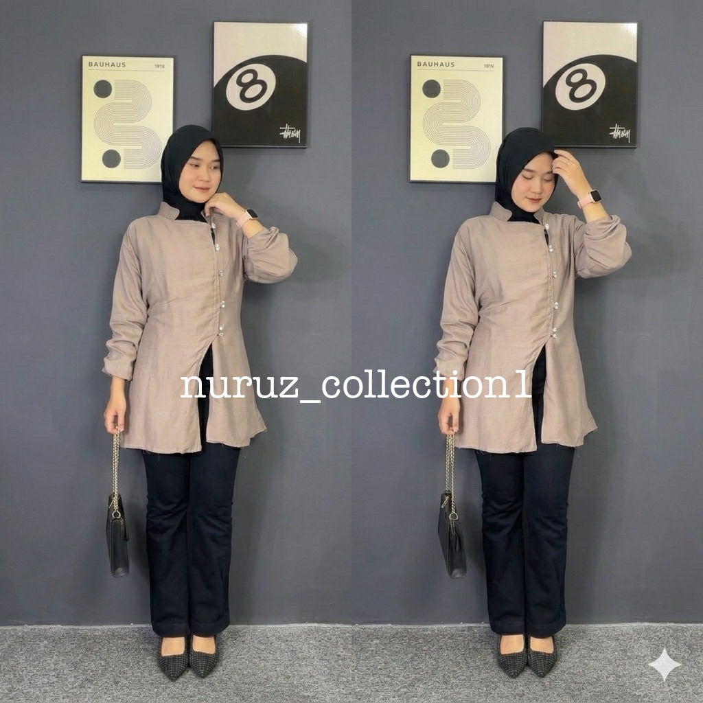 JEMA TUNIK - TUNIK POLOLINEN KEKINIAN