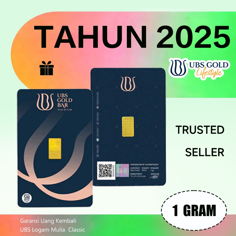 TERMURAH LOGAM MULIA UBS 1 GRAM KEMASAN BARU