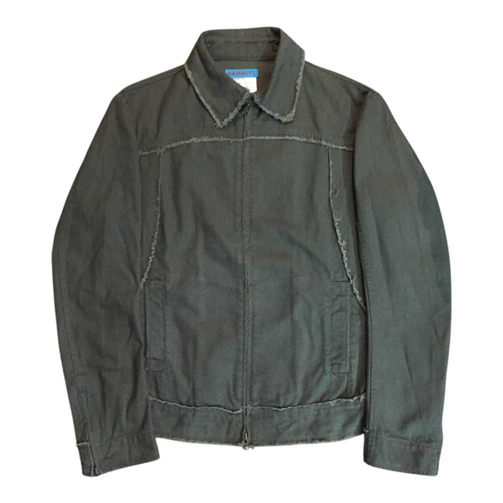 Katharine Hamnett Fringe Jacket Olive Green