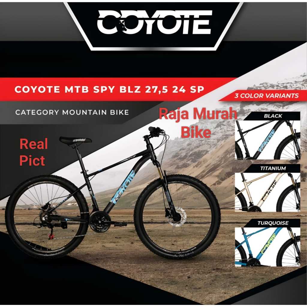 Sepeda gunung mtb 27,5 element coyote SPY BLZ 24sp rem hidrolic frame alloy Sepeda Mtb Element Coyot