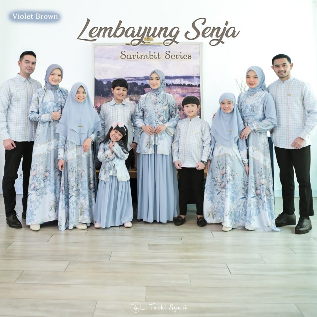 Tachi Syari Lembayung Senja Baju Sarimbit Keluarga  - Blue Sky