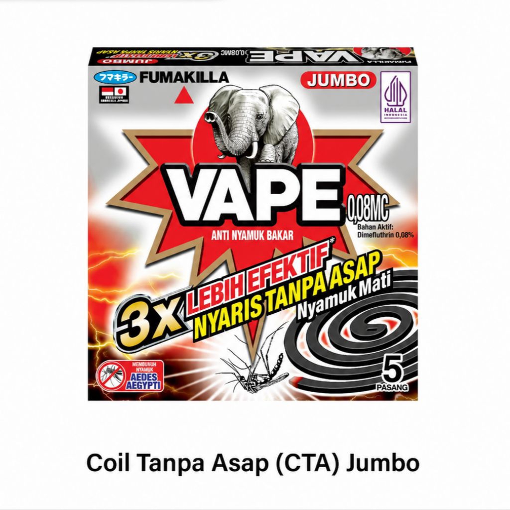 Obat nyamuk bakar Tanpa Asap VAPE