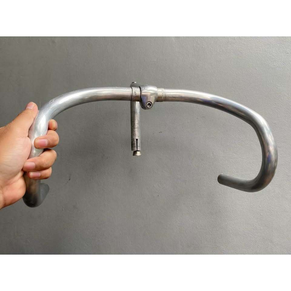 Barset Nitto Trackbar B123 Gun-M Duralium NJS 370 mm & Quilstem Nitto Pearl 10