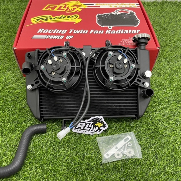 Radiator Red Leo Double Fan Ninja 150 / MX King / MX old/new Original Red Leo