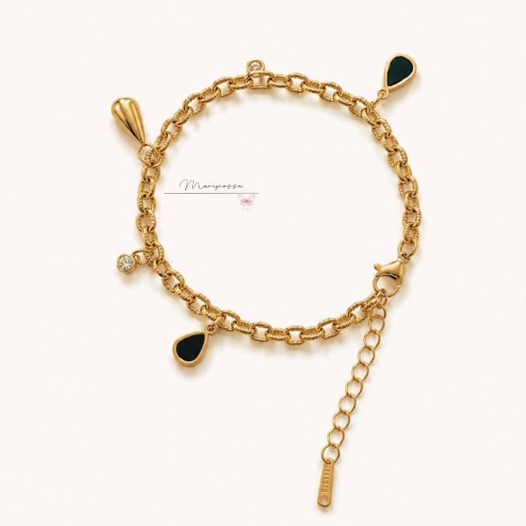 Maripossa - Tania - Gelang Titanium Wanita Anti Karat - Perhiasan Perempuan Mewah