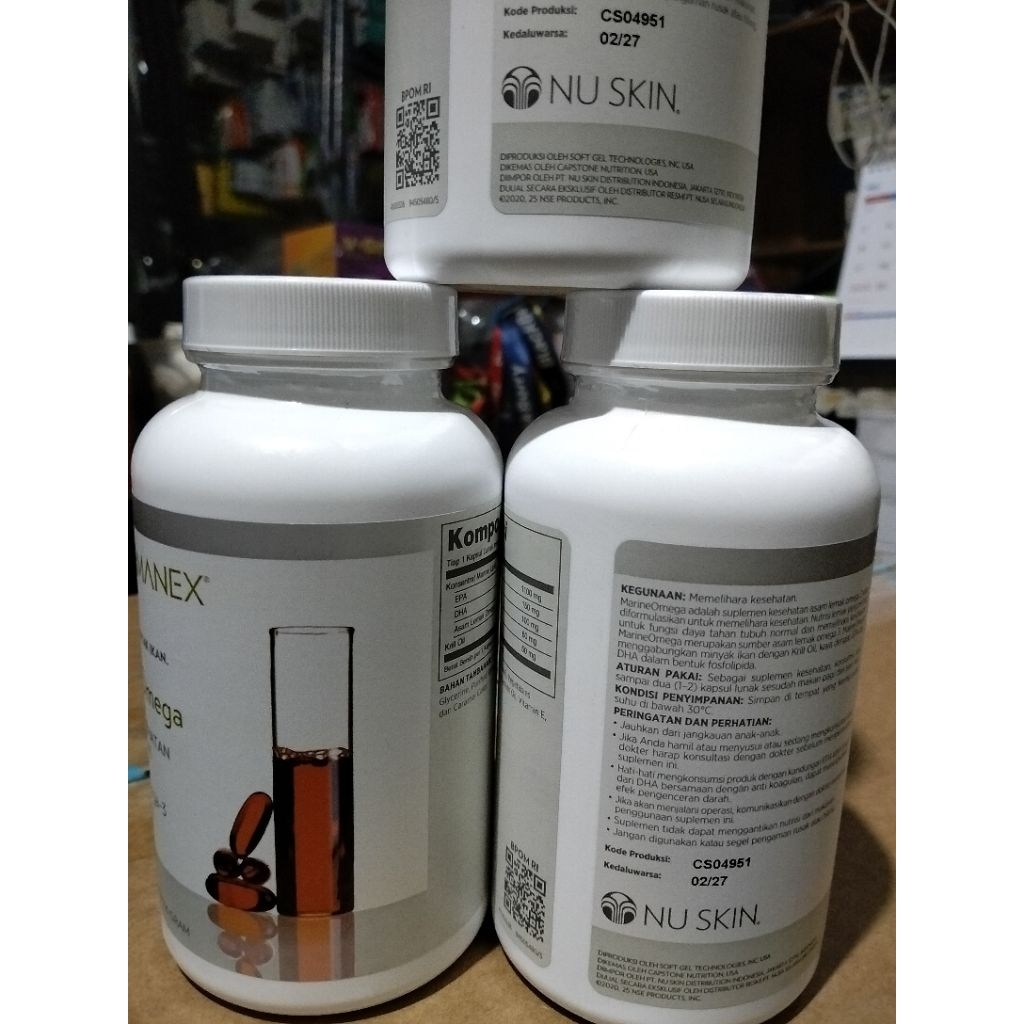 1 Botol marine omega-3 original bersegel ORI PRODUK