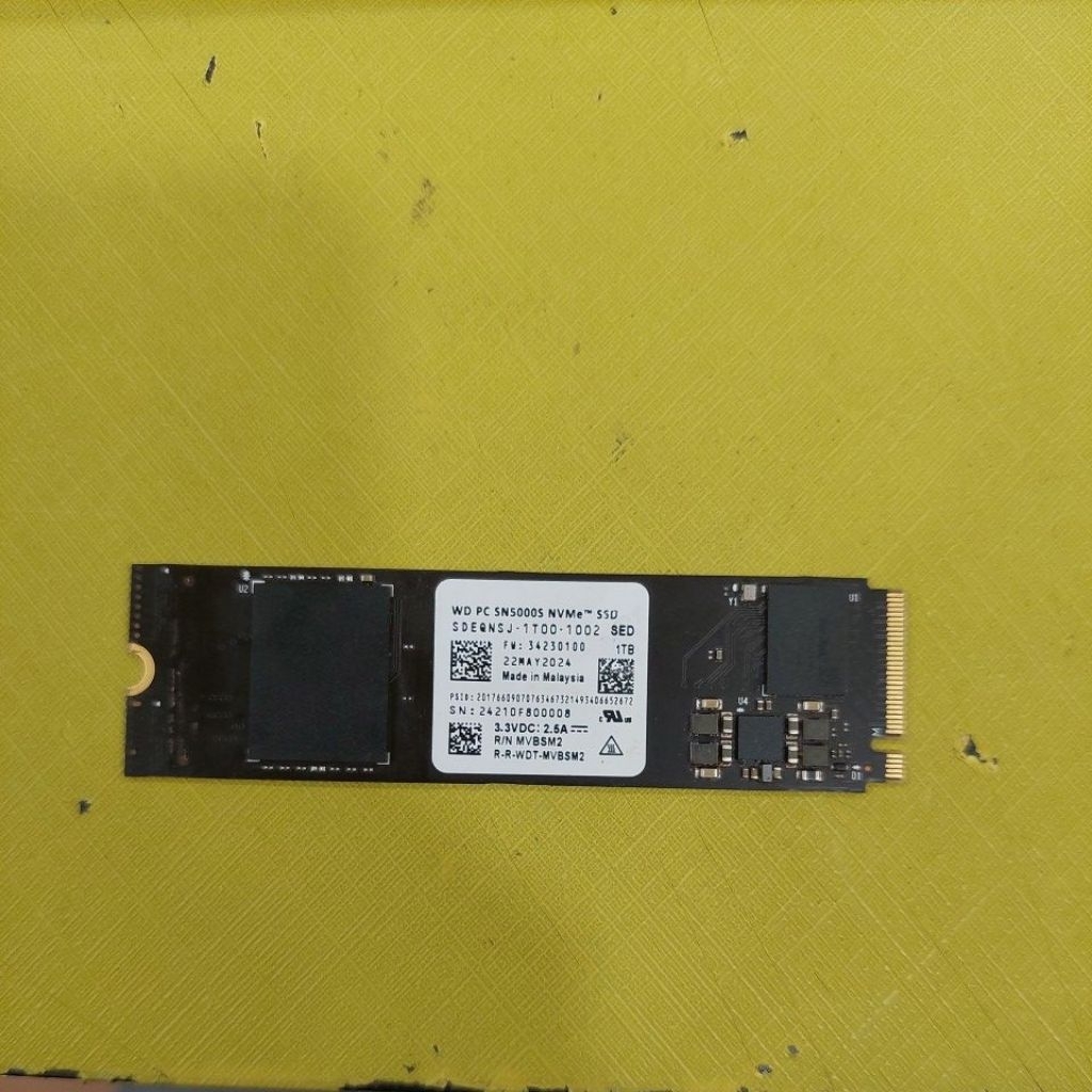 SSD NVME 1TB GEN 4 100% ori  COPOTAN LAPTOP