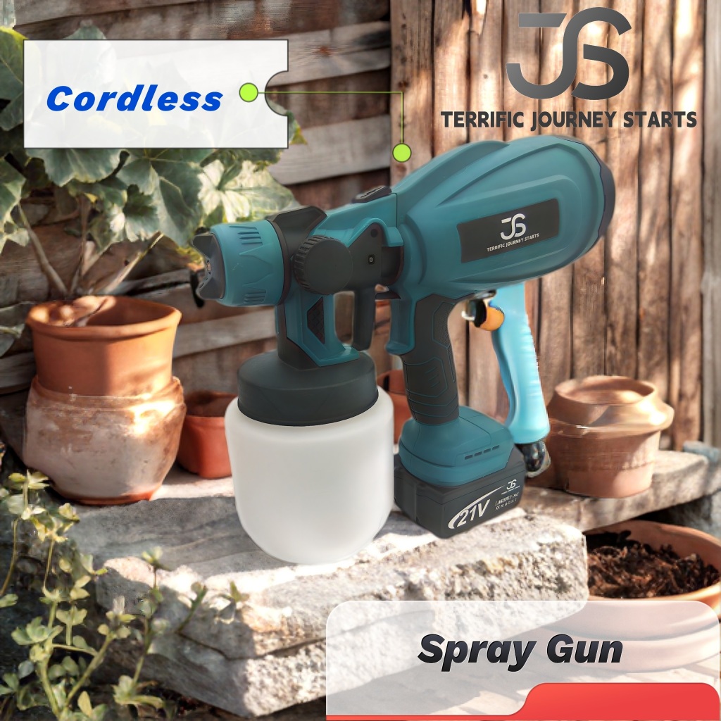 Terrific JS Alat Semprot Cat Electric Spray Gun Air Pistol Semprot Alat mesin semprot cat minyak tem