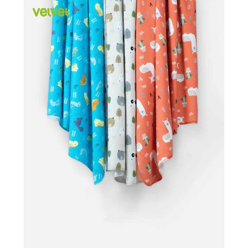 VELVET JUNIOR - Mix Motif Bedong velvet junior