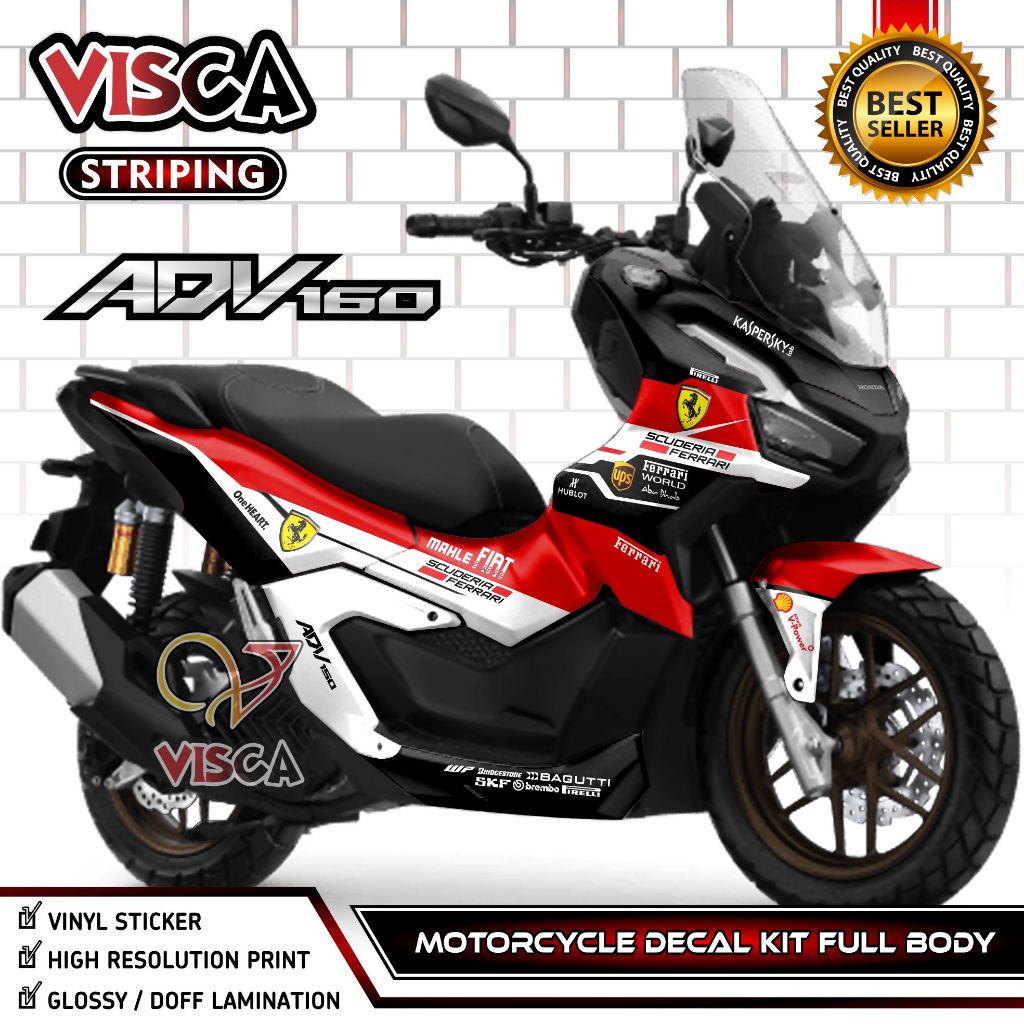 Decal ADV 160 Full Body - Stiker ADV 160 Full Body - Dekal ADV 160 Full Body - Striping ADV 160 Vari