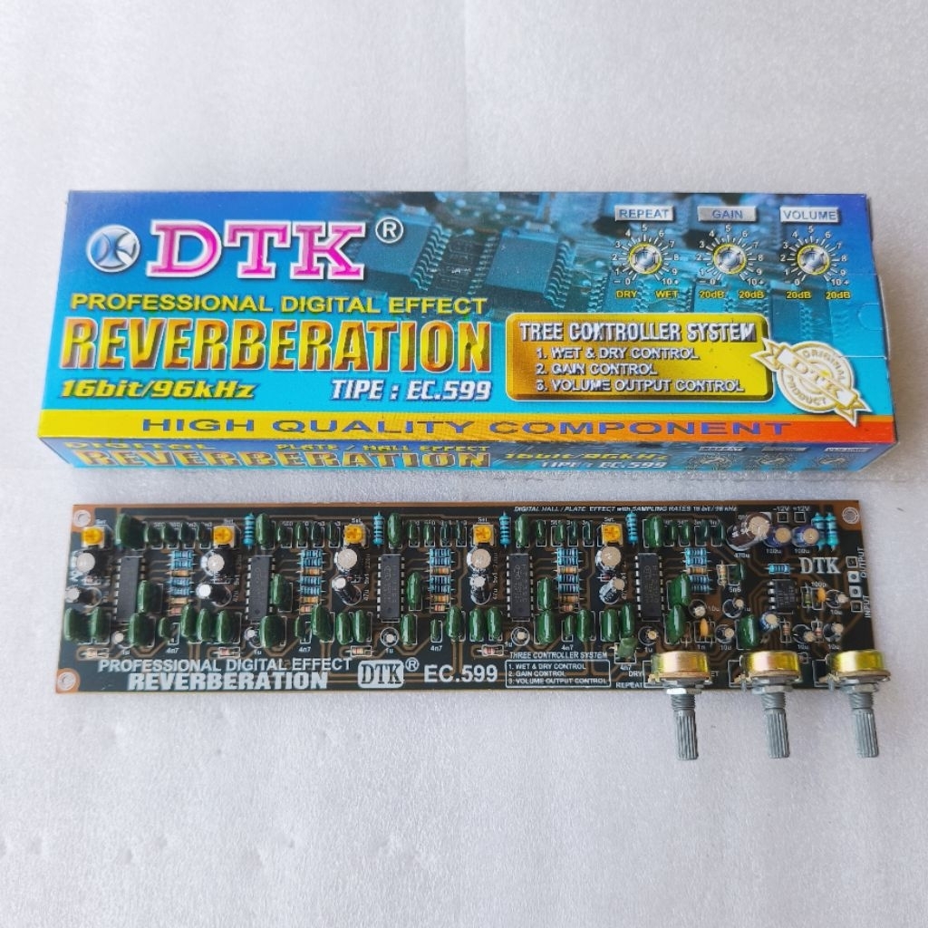 KIT DTK Reverb Digital Effect 3 Potensio High Quality Componen 599