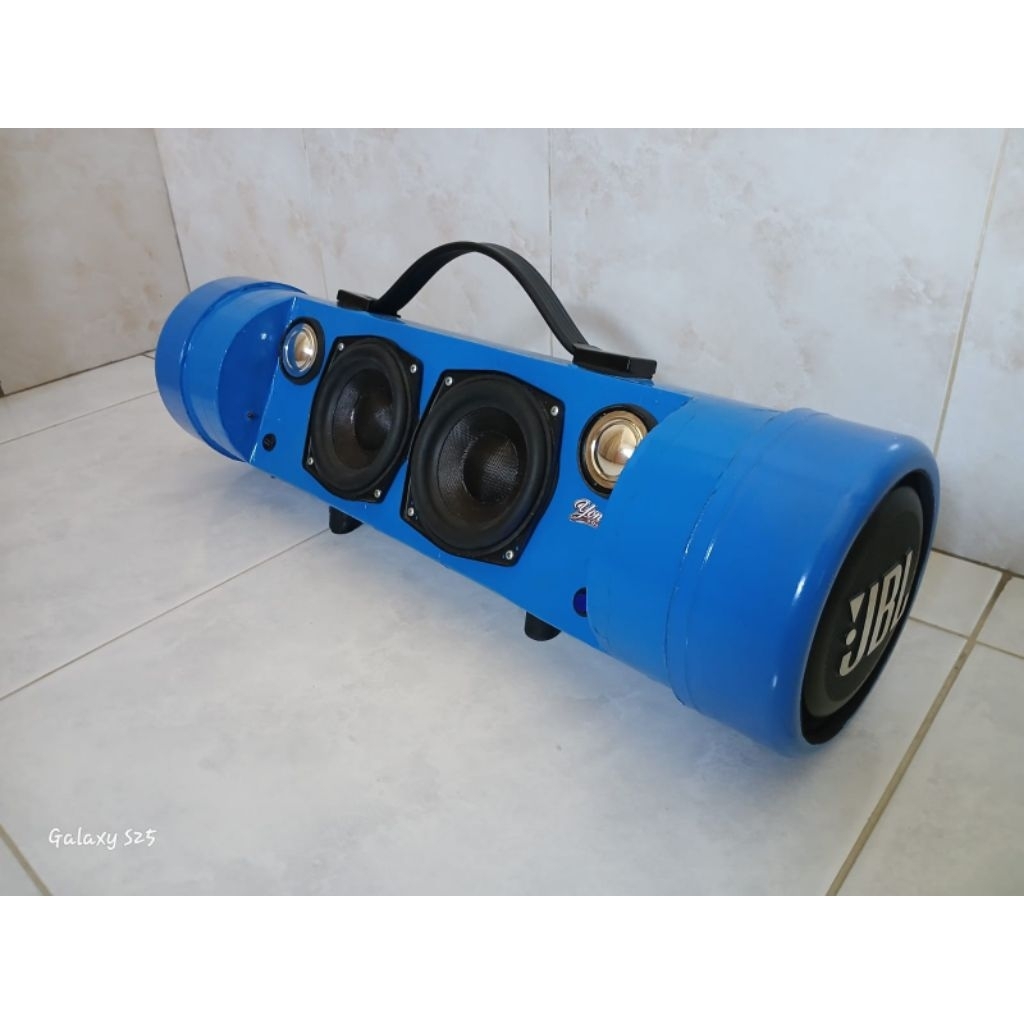DIY / Rakitan Speaker Boombox 2 portable Pipe pvc super bass menggelegar