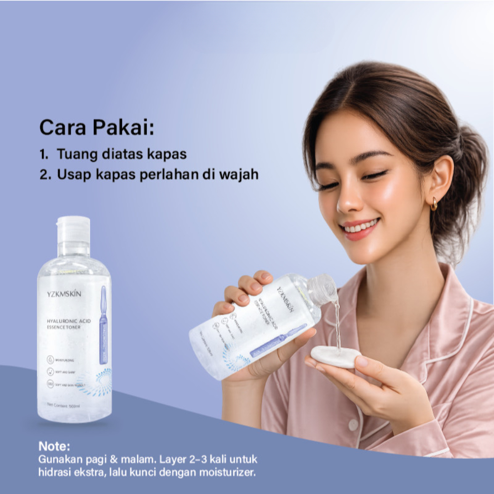 YZKMSKIN Toner Biru & YZKMSKIN Toner Kuning Toner Pencerah badan  body exfoliasi AHA & Niacinamide,