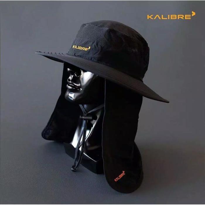 Topi Mancing Kalibre 940286 000 Black Original Fishing Hunting Rimba Outdoor