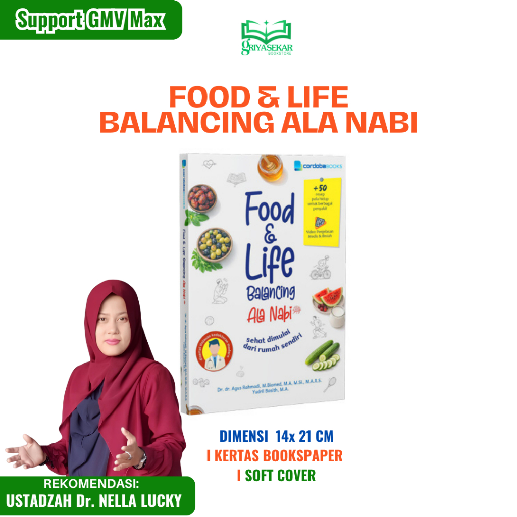 Cordoba Books Food & Life Balancing Ala Nabi (Sehat Dimulai Dari Rumah Sendiri)