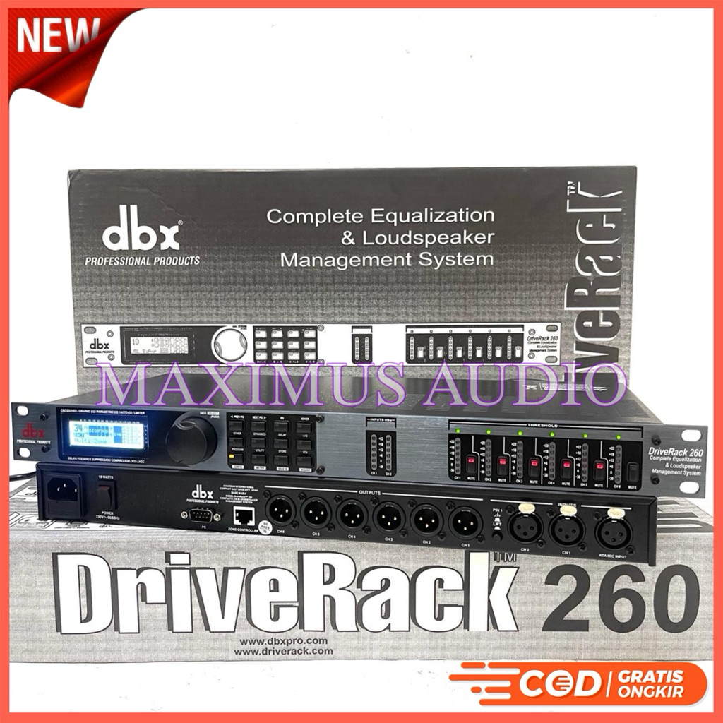 Promo Audio Speaker Management DBX DriveRack 260 /  Speaker Management System Dbx Driverack 260 / Dr