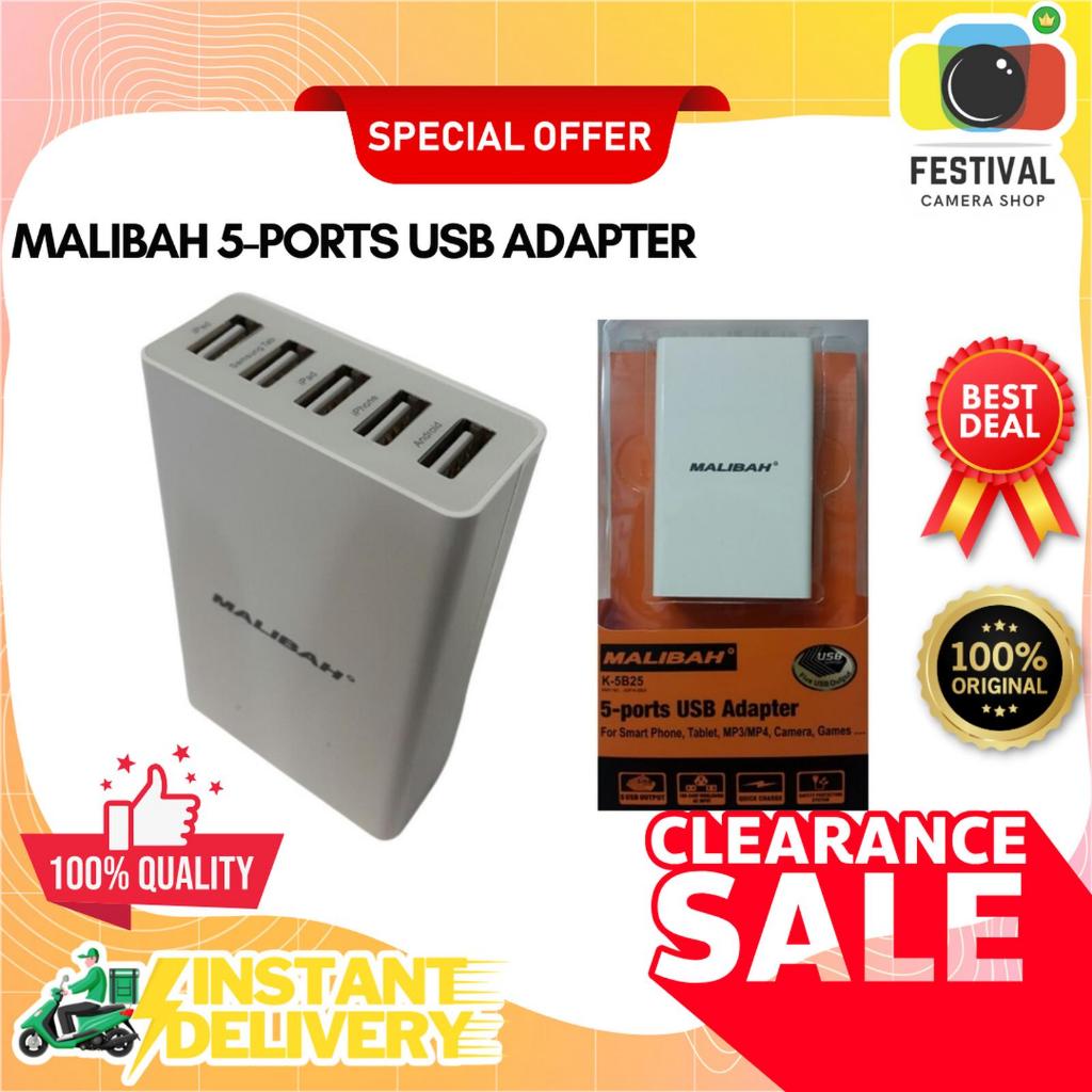 Malibah 5-Ports USB Adapter