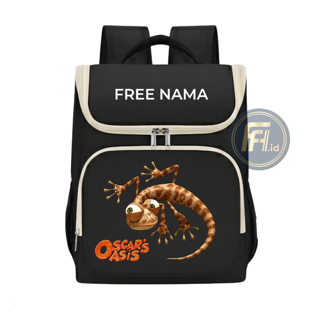 Tas Ransel Anak Karakter Kadal Gurun Lucu Ransel Anak Laki-laki Perempuan Free Nama