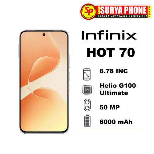 INFINIX HOT 70 RAM 6GB / 128GB