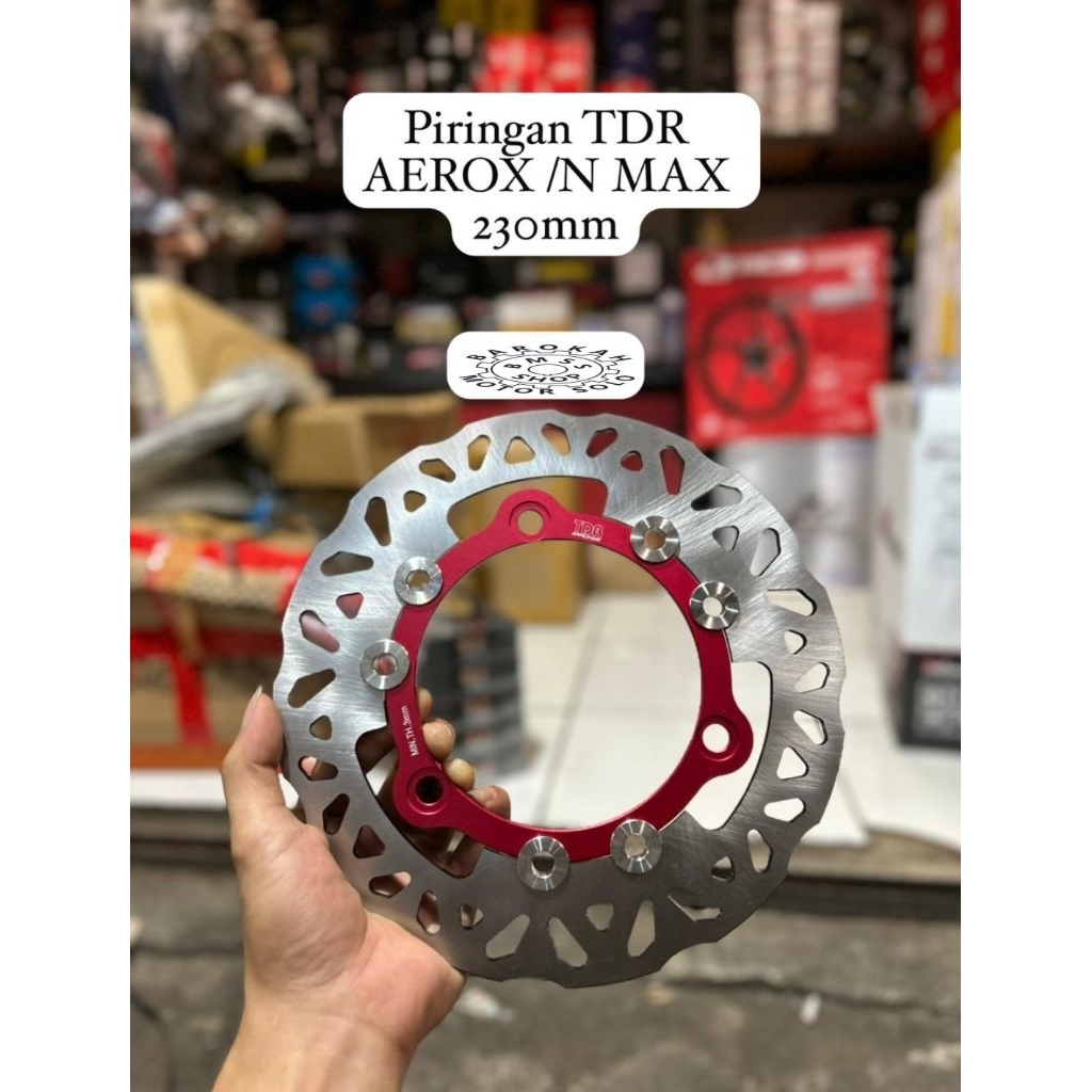 Piringan Cakram TDR Yamaha Nmax - Aerox 260 Mm Merah