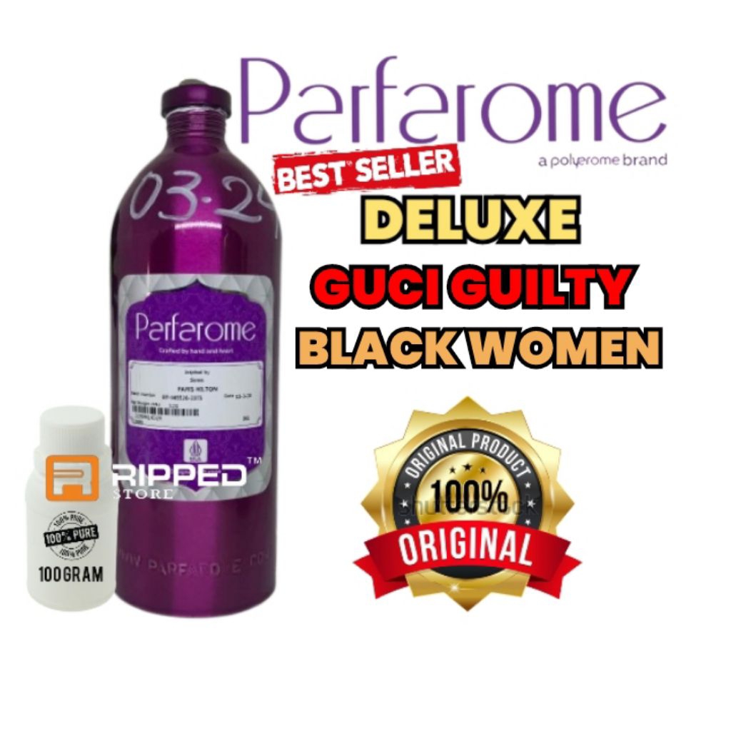 100ml Bibit Parfum Murni Guci Guilty Black Women Deluxe By Original Parfarome
