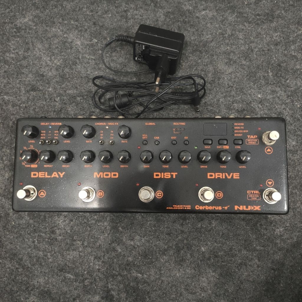 NUX Cerberus Multiefek Digital Analog Efek Pedal Gitar Elektrik Listrik Terawat dan Mulus