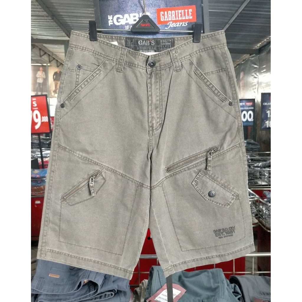 Celana Gabrielle Cargo pendek pria original