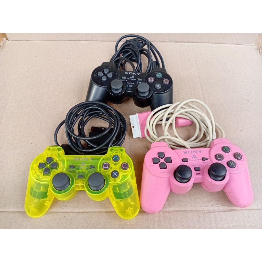Stik PS1 PS2 Original Sony DualShock 2 Ori Mesin – Kondisi Bekas Normal