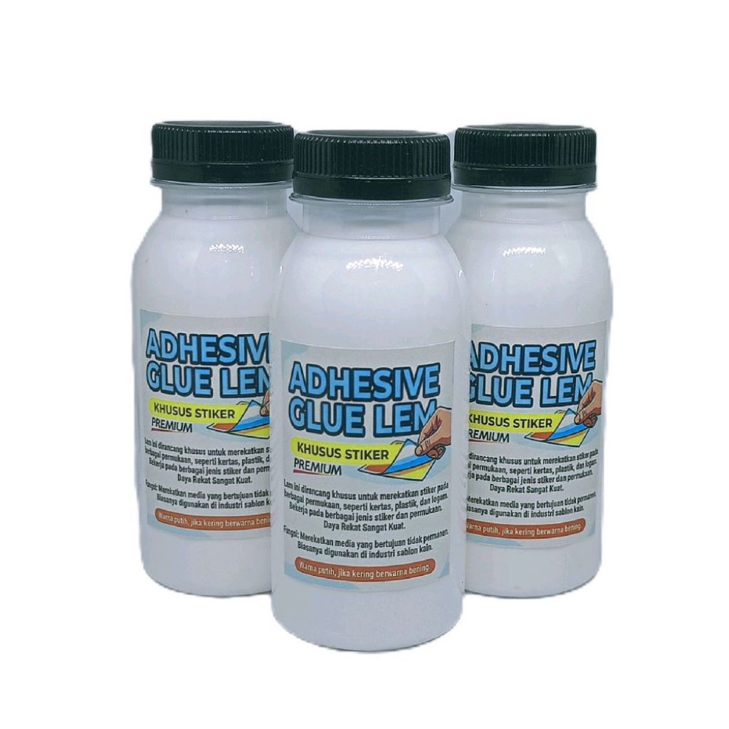 Lem Stiker 100ml Adhesive Glue Lem Bahan Sablon Lem Sticker Super
