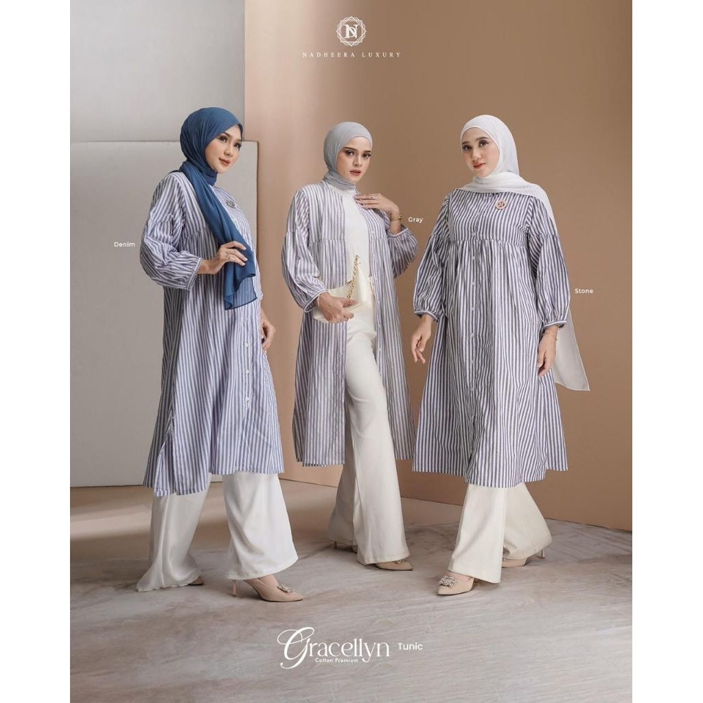 GRACELLYN MIDI, BLOUSE & TUNIK NADHEERA LUXURY
