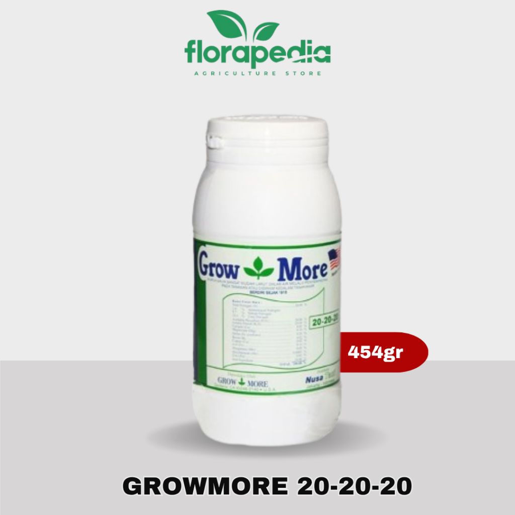 pupuk Growmore 20-20-20 seimbang cocok untuk tanaman hias growmore murah